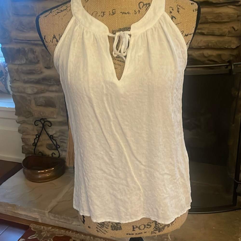 VERONICA M White Shell Blouse SX Sm NWOT